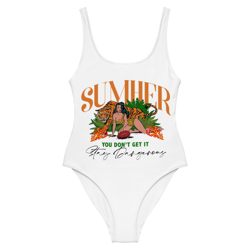 Stay Dangerous One-Piece Swimsuit